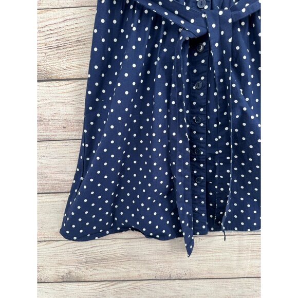 Modcloth Dark Blue Polka Dot Mini Dress - Picture 5 of 9